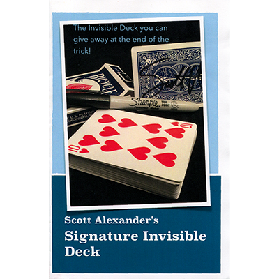 Signature Invisible Deck by Scott Alexander (3876)