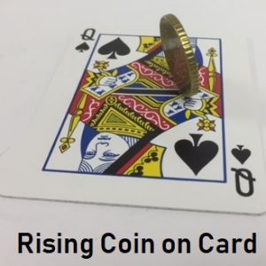 Rising Coin on Card 50 eurocent & Video (4578)