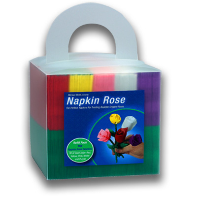 Napkin Rose Cube (0029X11)