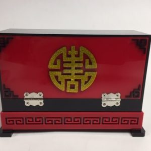 Silk Cabby Asian Style Red-Black (5080-B2)