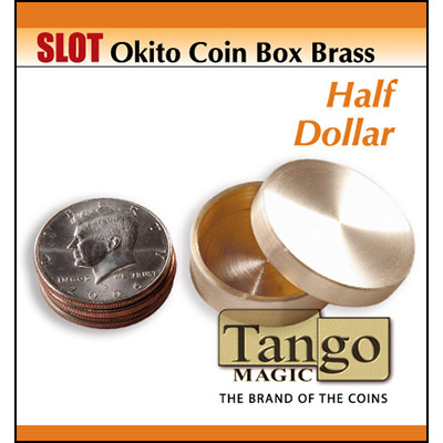 Okito Slot Box Brass Half Dollar (2127)