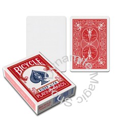 Bicycle Blanco-Rood (Blank Face, Red Back) Spel (0227)