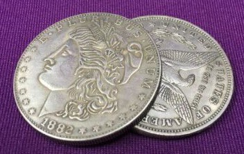 Flipper Coin Morgan Dollar Replica Copper (4418)
