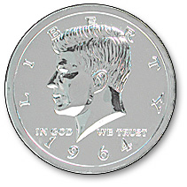 Jumbo Halve Dollar Chroom 12.5 cm (1055)