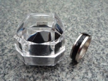 PK Ring Zwart-Zilver 19 mm (2939)